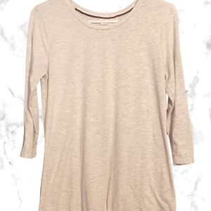 Bobbie Brooks Ladies Gray 3/4 Sleeve Medium Casual Top